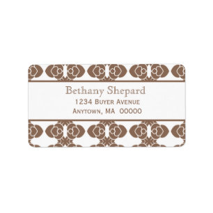 Art Deco Damask Address Labels