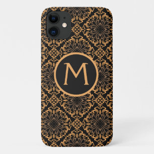 Art Deco Damask Black and Gold Case-Mate iPhone Case