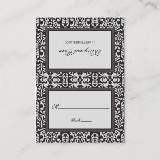 Art Deco Damask Place Card