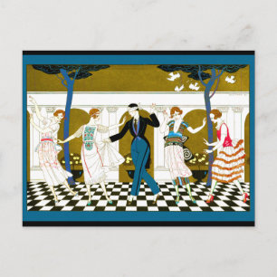 Art Deco Dance Postcard
