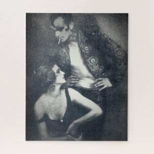 Art deco dancers berber and droste jigsaw puzzle