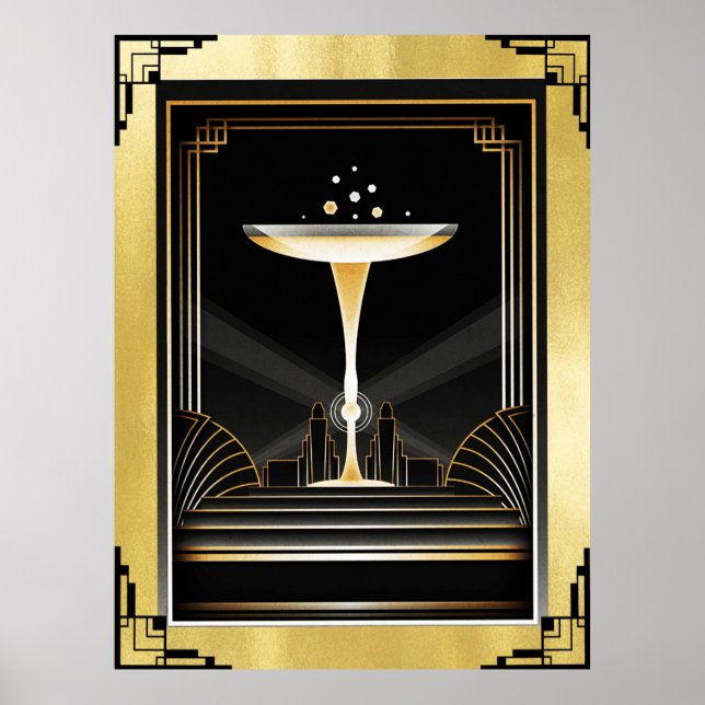 Art Deco Decadence Poster. Poster (Front)