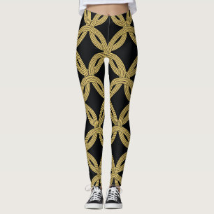 Art Deco Decoration Seamless Ornament Leggings