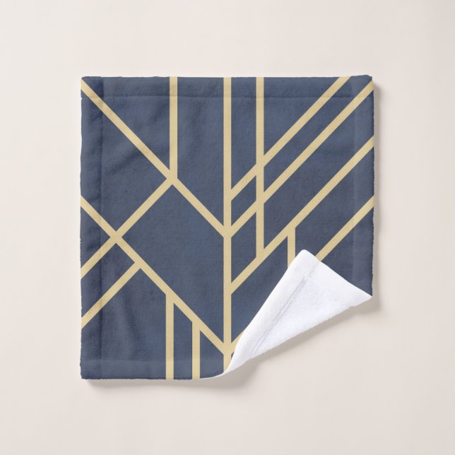 Art Deco design Bath Towel Set (Wash Cloth)