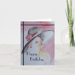 Art Deco Design Birthday Card