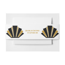 Art Deco Design Black And Gold Wedding