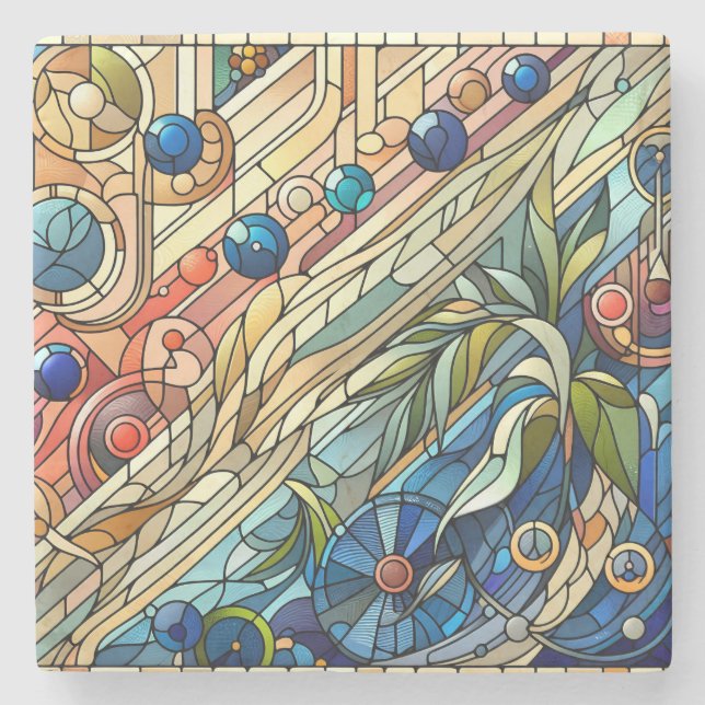 Art Deco Design Coaster (Front)