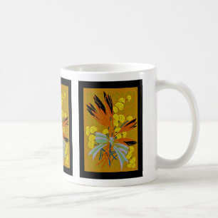 Art Deco Design No. 8 Floral with Bow Coffee Mug
