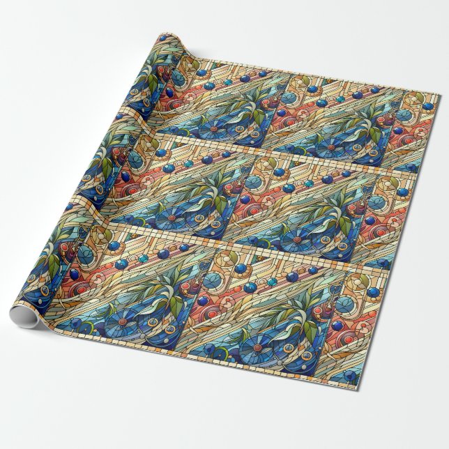 Art Deco Design Wrapping Paper (Unrolled)