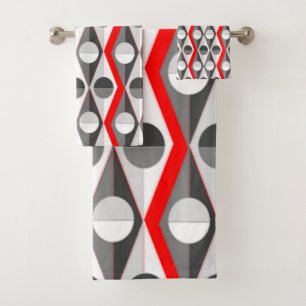 Art Deco Diamonds and Triangles Towel