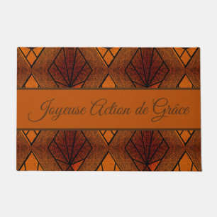 Art Deco diamonds - French Thanksgiving Doormat