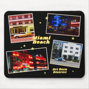 Art Deco District Miami Beach Mouse Pad