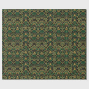 Art Deco Diya Diwali Wrapping Paper
