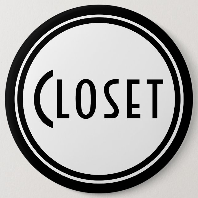 Art Deco Door Plaque 6 Cm Round Badge (Front)