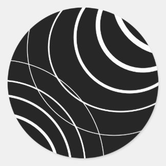 Art Deco Double Circle Sets Sticker 3