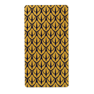 Art Deco Dragon Scales - Blue and Gold Scales