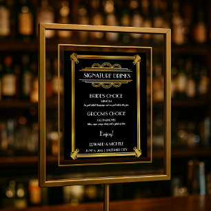 Art Deco drink poster