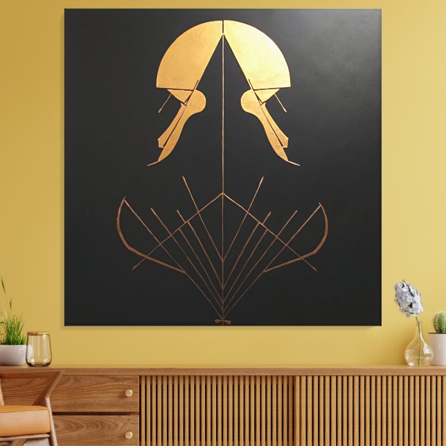 Art Deco Elegance Canvas Print (Insitu(LivingRoom))