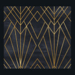 Art Deco Elegance: Geometric Glamour Poster<br><div class="desc">Seamless geometric pattern on paper texture. Art Deco background Art Deco vibes in a subtle geometric pattern. Classic and elegant! Art Deco elegance, a fine pattern for a classic touch. art, geometric, background, gold, seamless, decor, classic, dark, ornament, modern, golden, illustration, texture, retro, line, blue, decoration, wrapping paper, elegant pattern,...</div>