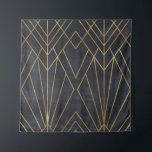 Art Deco Elegance: Geometric Glamour Tapestry<br><div class="desc">Seamless geometric pattern on paper texture. Art Deco background Art Deco vibes in a subtle geometric pattern. Classic and elegant! Art Deco elegance, a fine pattern for a classic touch. art, geometric, background, gold, seamless, decor, classic, dark, ornament, modern, golden, illustration, texture, retro, line, blue, decoration, wrapping paper, elegant pattern,...</div>