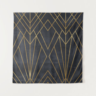 Art Deco Elegance: Geometric Glamour Tapestry