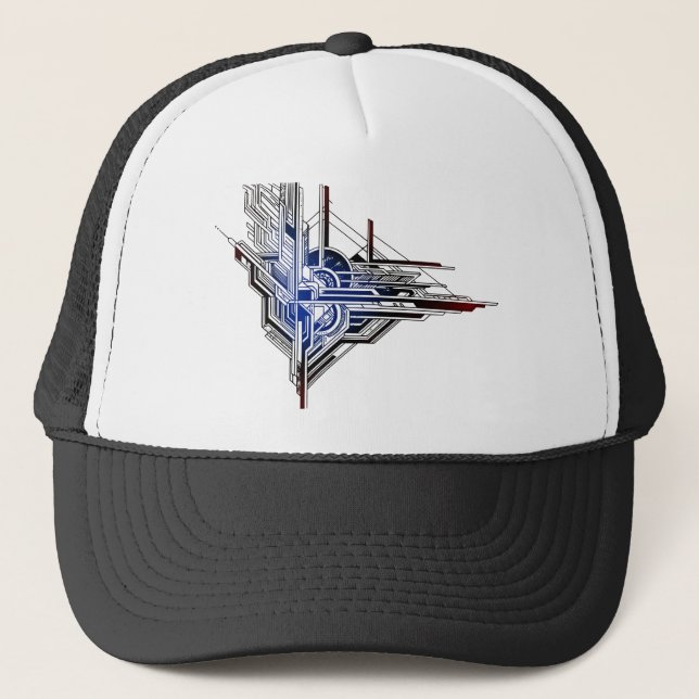 Art Déco Elegance Trucker Hat (Front)