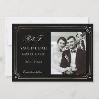 Art Deco Elegant Black Gold 20s Classic 