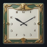 Art Deco Elegant Square Wall Clock<br><div class="desc">Great clock design. You will love it like others. Be free to use this design for other product you like or to customise and add your text. Follow me for more. Thank you. Have a nice day.</div>