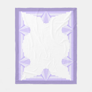 Art deco element in lilac & purple Fleece Blanket