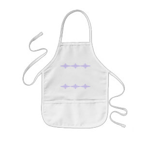 Art deco element in lilac & purple kids apron