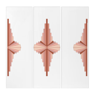 Art deco elements in a rose gold palette
