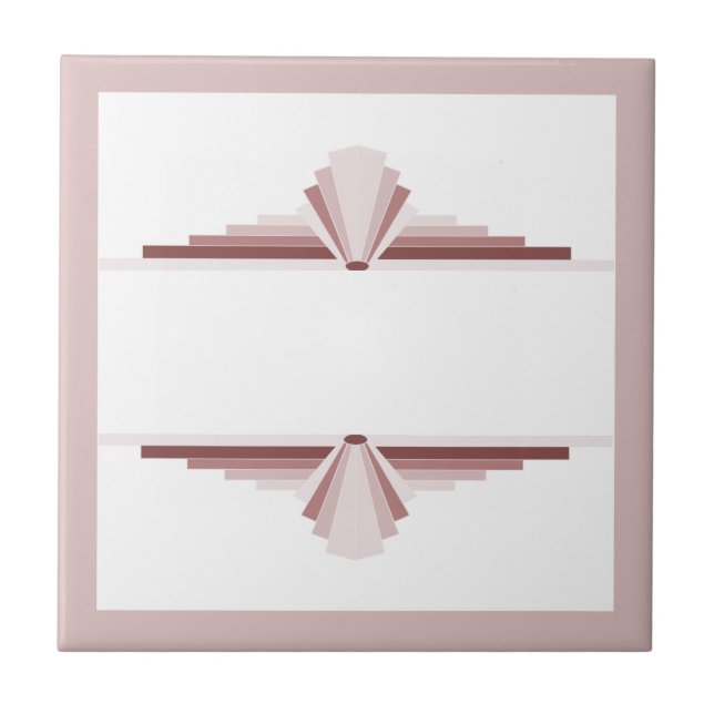 Art deco elements in brown tile (Front)