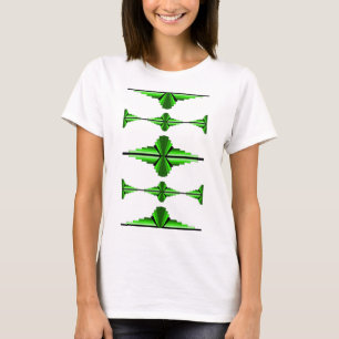 Art deco elements in deep green T-Shirt