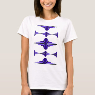 Art deco elements in deep purple T-Shirt