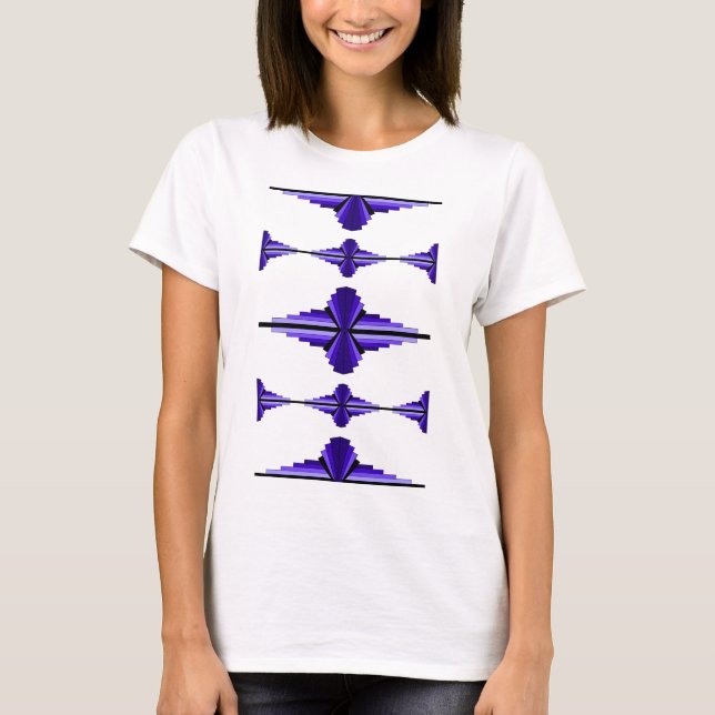 Art deco elements in deep purple T-Shirt (Front)