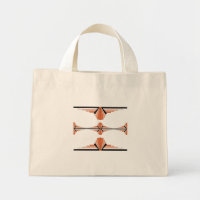 Art deco elements in pastel orange