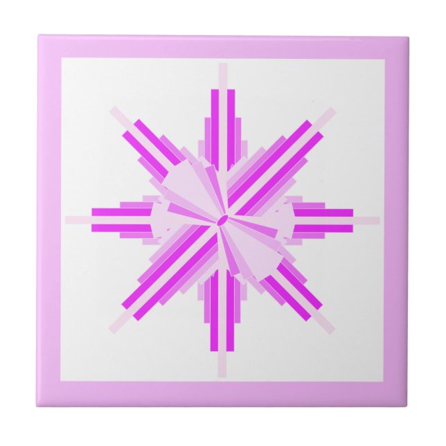 Art deco elements in pink tile (Front)
