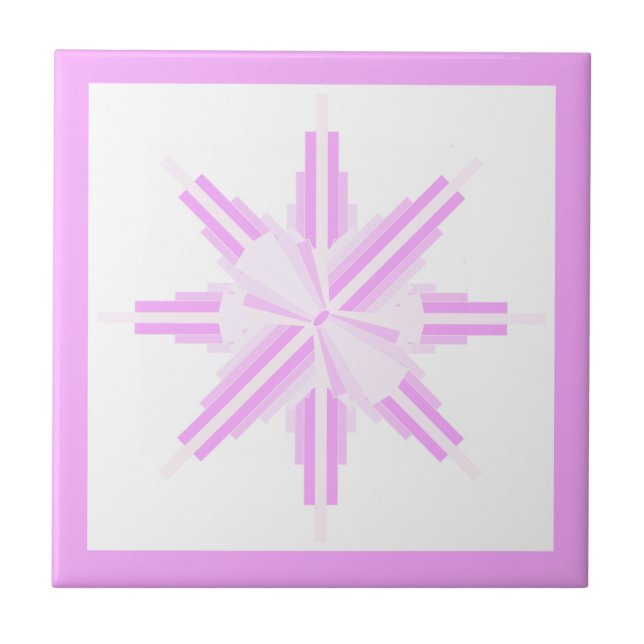 Art deco elements in pink tile (Front)