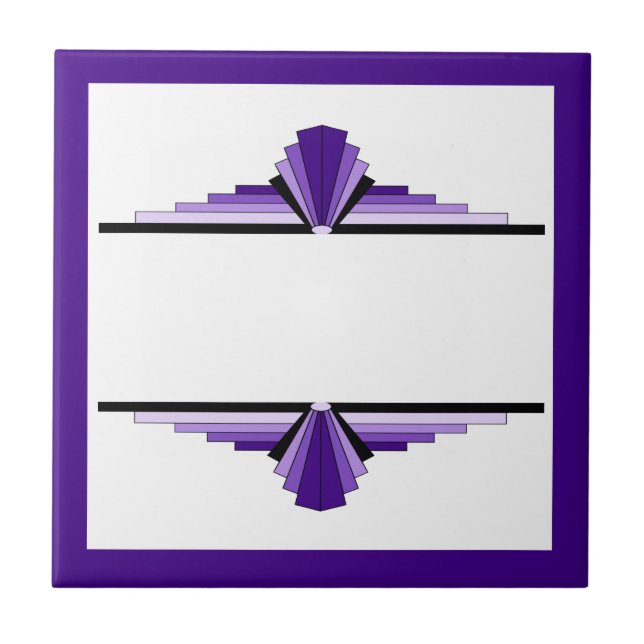 Art deco elements in purple tile (Front)