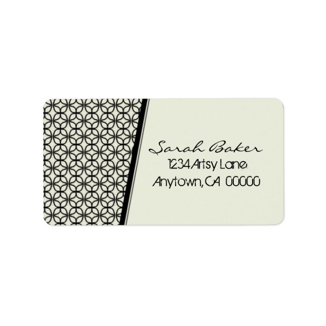 Art Deco Fab Address Labels (Front)