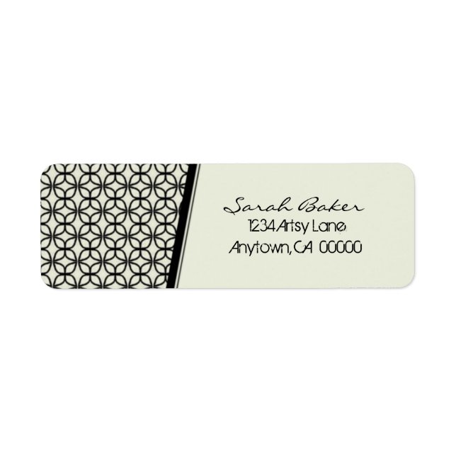 Art Deco Fab Return Address Labels (Front)