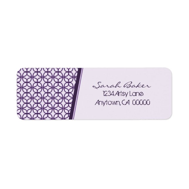 Art Deco Fab Return Address Labels (Front)