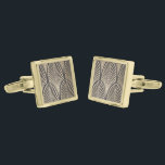 Art Deco Fan Cufflinks<br><div class="desc">Perfect for the Art Deco lover or a fabulous groomsman gift!</div>