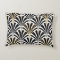 Art Deco fan pattern - black and white