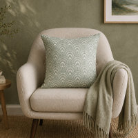 Art Deco Fan Pattern Sage Green