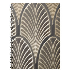 Art Deco Fan Spiral Notebook