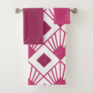 Art Deco Fans Bath Towel Set