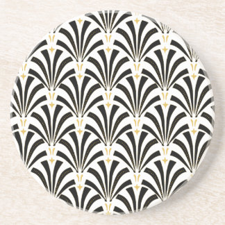 Art Deco Fans Custom Pattern Coaster