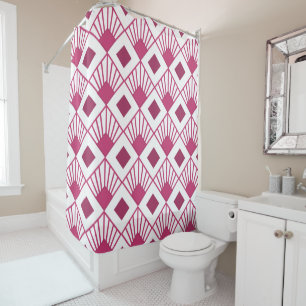 Art Deco Fans Shower Curtain