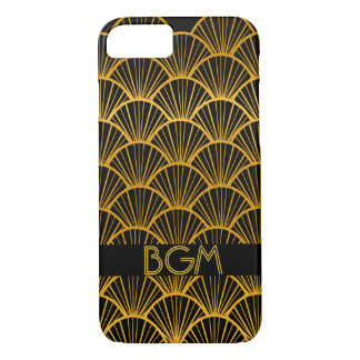 Art Deco Fans with Monogram Case-Mate iPhone Case